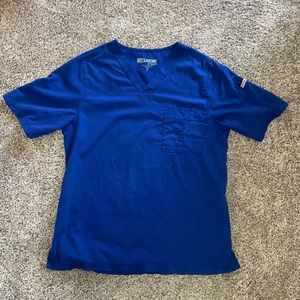 Men’s Blue Grey’s Anatomy Scrub Top In Medium